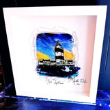 Hook Lighthouse inspired wall art, suncatchers, candleholder