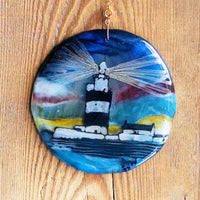 Hook Lighthouse inspired wall art, suncatchers, candleholder